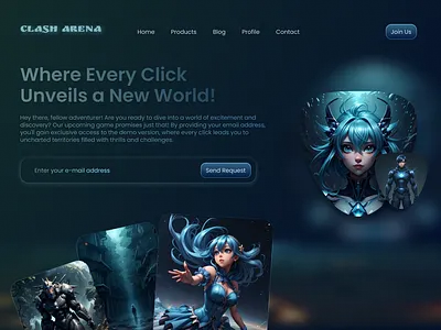 MOBA Game UI ai game game ui gaming landing page ui ui design ux design