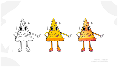 Miss Pizza branding cartoon character character design characterdesign design happy identity illustration logo mascot monster