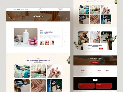 Pedicure Shop Web About Us about us section app company website creative web design gallery pedicure pedicure website responsive web design responsive website saloon web web design website website inner page