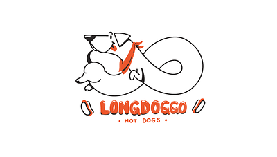 Long Doggo Hot Dogs Logo cartoon character character design character design logo design friendly friendly. logo happy hot dog illustration logo mascot mascot design vector vector logo