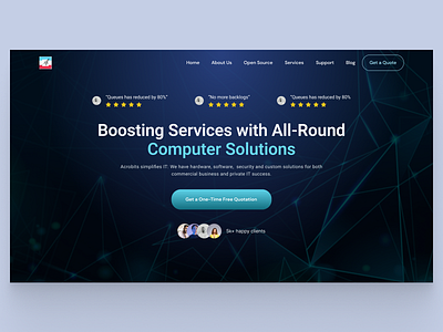 Power Solution Website branding freelance landing page logo ui ux