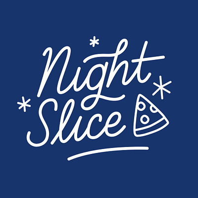 Custom Script Logo hand lettering lettering logo pizza type
