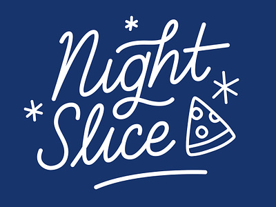 Custom Script Logo hand lettering lettering logo pizza type