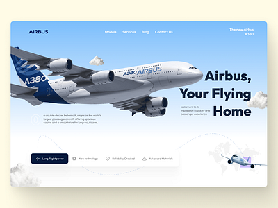 Airbus Website UI design 3d animation branding creative creative design design flat graphic design illustraion illustration logo ui ux