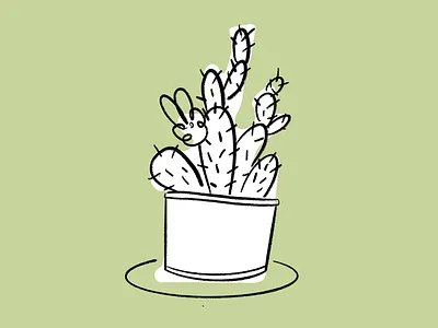 Little cactus 🌵 cactus design doodle illo illustration lol sketch