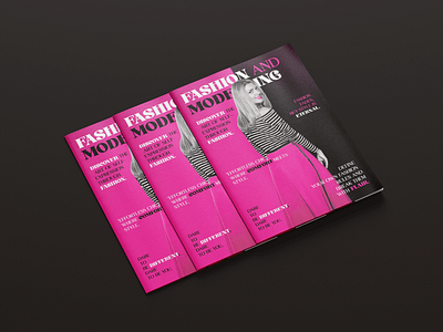 Modern magazine cover design branding graphic design magazine print