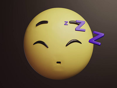 Sleepy emoji 💤 3d 3d animation 3d emoji 3d emoticon animation blender cinema 4d design emoji set emoticon illustration motion graphics render resources sleepy zzz