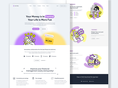 Let's Herp - Manage Finance Landing Page (SaaS) 3d animation branding concept finance finance finance manage finance management finance website finance website design financial website graphic design illustration landing page landing page finance logo manage finance motion graphics ui ui design website design