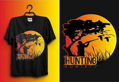 Hunting T-Shirt Design | USA T-shirt Design | Tee america bird branding clean cloth creative design hunt hunter jungle modern tee tree tshirt vector vintage