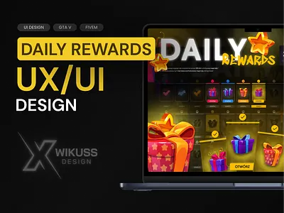 Fivem/GTA V Daily Rewards daily rewards daily rewards ui design fivem fivem daily rewards fivem ui design gta gta v gta v daily rewards gta v ui design roleplay rp ui