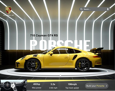 Porsche caynan ui webpage adobe photoshop adobe xd car ui design car ui web design design porsche ui design ui ui design ui web design uiux