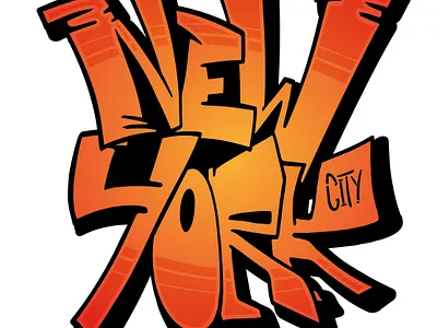 New York city graffiti design graffiti letter new york nyc text typograpy