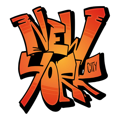 New York city graffiti design graffiti letter new york nyc text typograpy