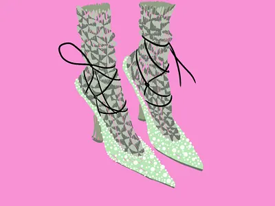 Cherevichki 2d art artwork creative design fashion graphic design illustration shoes vogue