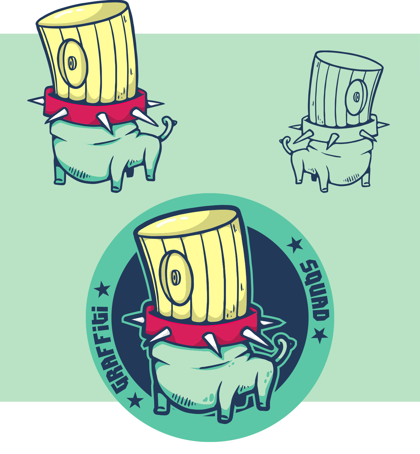 Graffiti squad by Manu Vila on Dribbble