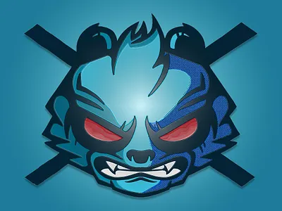 bear animal bear blue brand cartoon color comic creature design fury graphic design icon illustration logo monster