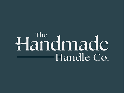 The Handmade Handle Co. branding classical door door knob handle icon iron ironmongery logo logotype mark negative space stylised stylish type typography vector wordmark