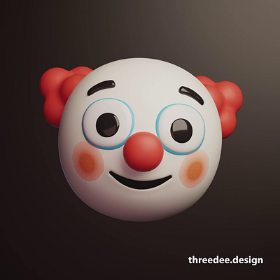 3D Clown 🤡 3d 3d animation 3d clown 3d emoji animated emoji animation blender cartoon clown cute emoji library emoji set emoticon illustration loop looping motion graphics resources