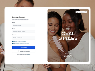 Create an Account Screen account beauty beauty design beauty ui button create account create an account ecommerce account ecommerce design fashion fashion and beauty fashion design fashion ui input design style ui design user account user interface web design web ui