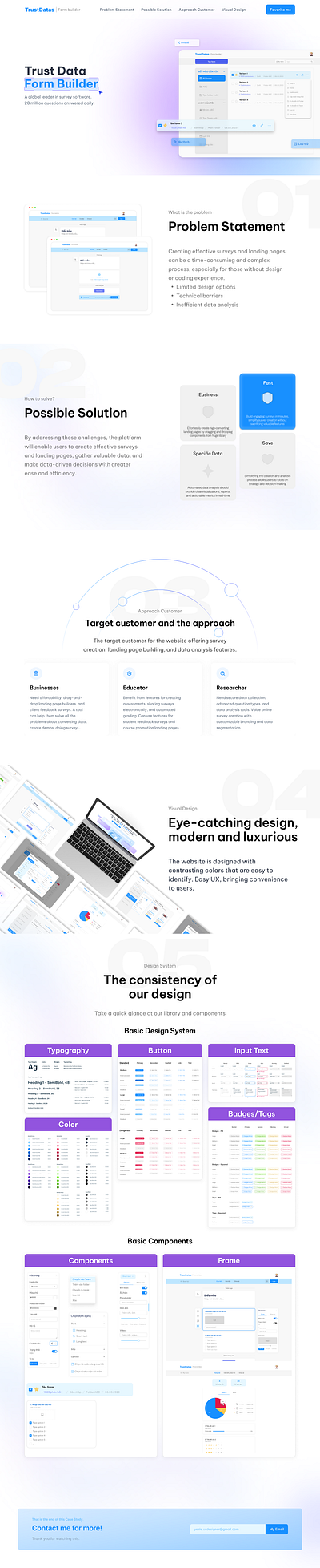 Form Builder Case Study (summary) branding graphic design logo motion graphics ui