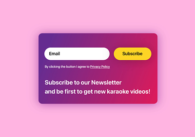 Daily UI 026 - Subscribe animation animation daily ui dailyui design motion motion design motion graphics motion ui newsletter subscribe ui ui design visual design webdesign