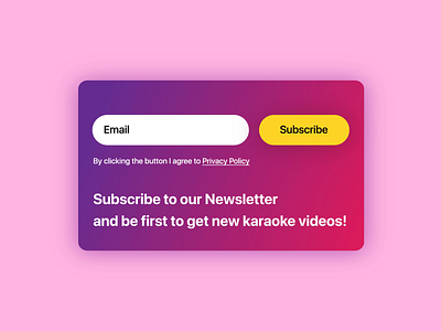 Daily UI 026 - Subscribe animation animation daily ui dailyui design motion motion design motion graphics motion ui newsletter subscribe ui ui design visual design webdesign