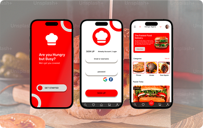 A Food Order Mobile App. branding product design ui ux