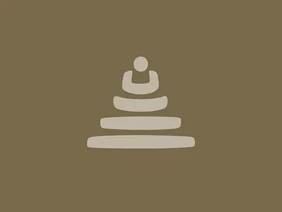 Balance balance branding graphic design logo meditation monk pyramid stone zen