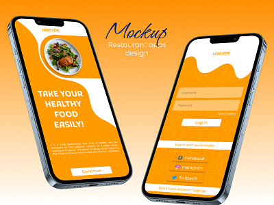 Restaurant App Design app design apps ui design arabic calligraphy branding graphic design landing page design logo mobile apps design restaurant app design ui uiux design ux design