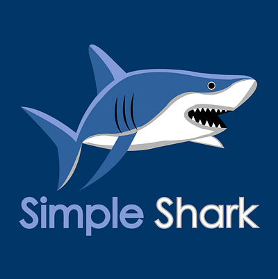 Simple shark icon logo graphic design icon logo illustrator logo logo design photoshop shark logo simple logo