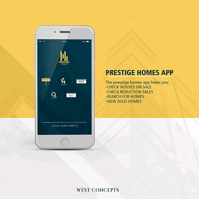 Prestige homes graphic design logo ui