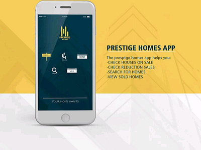 Prestige homes graphic design logo ui