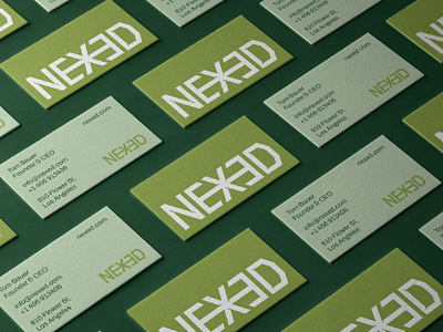 NEXED | Brand identity brand identity branding business card corporate identity design graphic design green identity logo logotype minimal modern