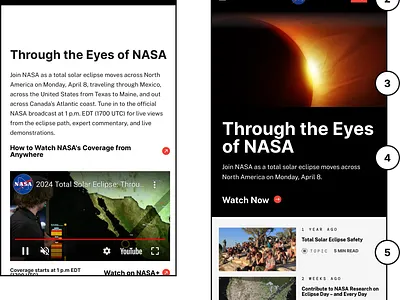 NASA | CRO conversion rate optimization cro eclipse nasa solar space ui ux web design website
