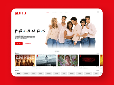 Netflix UI 3d animation branding graphic design logo motion graphics ui