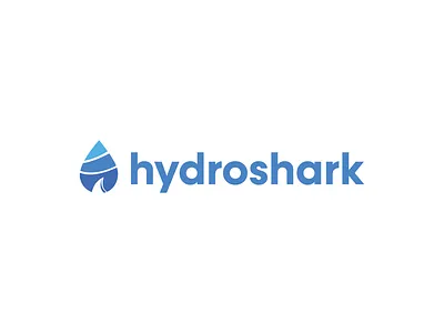 "Hydroshark" - a logo that speaks volumes in simplicity. branding chemistry design graphic design hydroshark illustration logo minimal typography ui ux vector