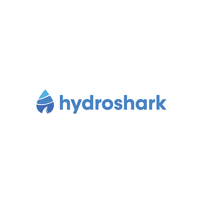 "Hydroshark" - a logo that speaks volumes in simplicity. branding chemistry design graphic design hydroshark illustration logo minimal typography ui ux vector