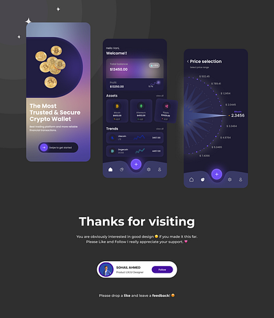 Crypto App Design app app design crypto figma ui