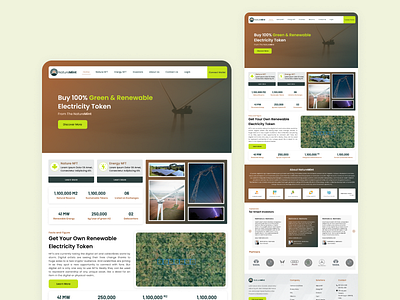 NatureMint NFT Home page design design graphic design mobile application uiux web design