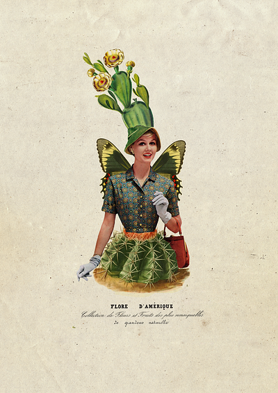 "Cactus" - digital collage collage collage digital design digital illustration illustration