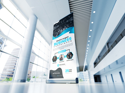 Premium Rollup Banner Design for Business Conference adobe illustrator banner branding business creative design graphic design illustration logo rollup rollup banner vector