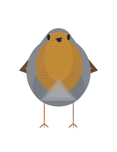 robin, one bird chriscreates chrismogren design drawing feathers illustration robin