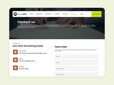 Contact us page design branding design mobile application uiux web design