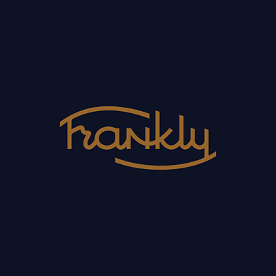 Frankly lettering logo