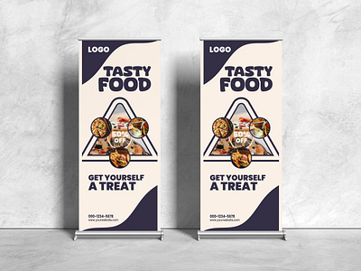 Food Menu Rollup Banner adobe illustrator branding business creative design graphic design illustration logo vector