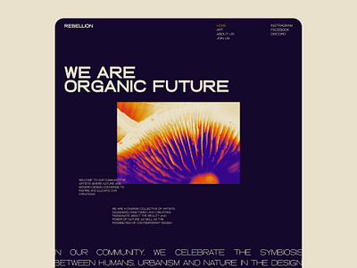 Biomorphism community biomorphism branding colorful direction artistique figma freelance future graphic design minimalist modern nature organic typography ui uiux user interface white version