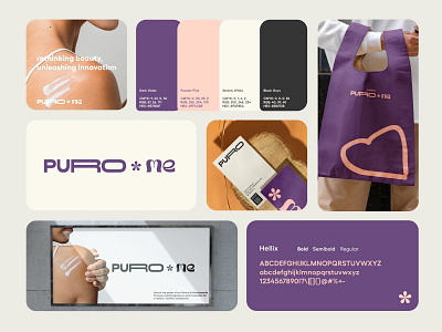 Puro Me | Branding | Cosmetic & Beauty beauty industry brand brand design cosmetic cream logotype skin care skincare typography