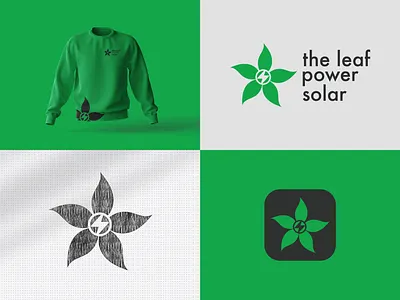 Abstract Leaf Solar Logo Design abstract logo branding business logo company logo design fiverr logo graphic design illustration leaf logo logo logo design solar logo stratup logo typography vector