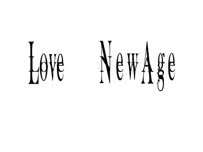 Love NewAge 2nd concept brand identity branding graphic design logo typography