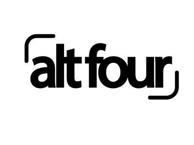 alt four logo concept branding design logo typography